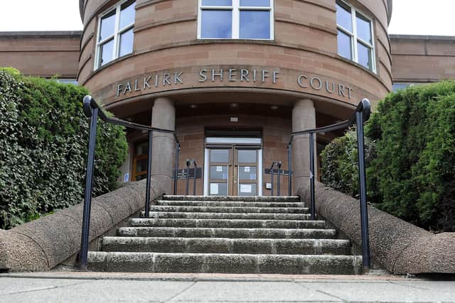George Haney was placed under supervision during his appearance at Falkirk Sheriff Court. Picture: Michael Gillen.