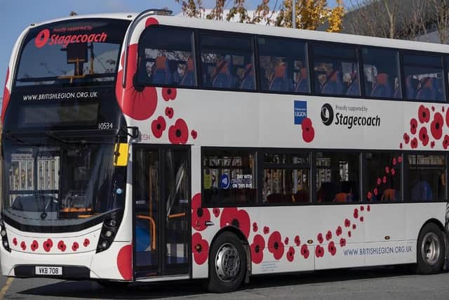 Stagecoach is offering free travel to veterans on Remembrance Day and Remembrance Sunday