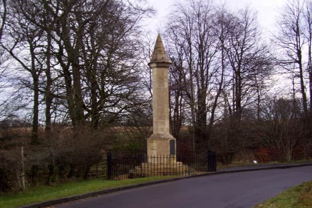 The battle monument.