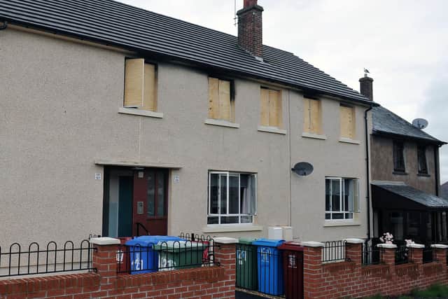 A fire broke out on the first floor of the block of flats in Grahamsdyke Street, Laurieston on July 18