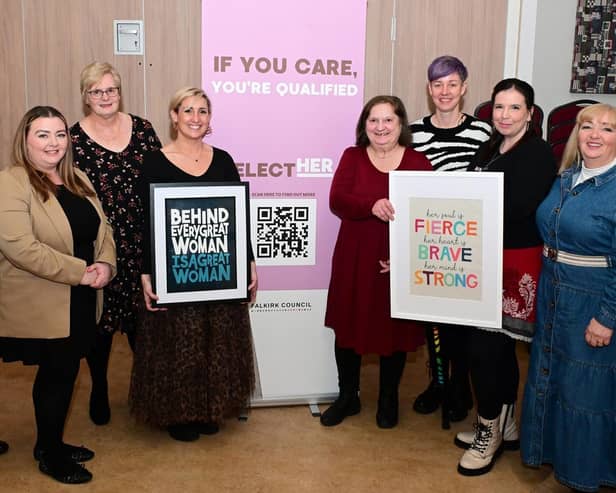Falkirk female councillors past and present who took part in the event. Pic: Contributed
