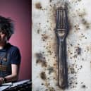 Falkirk artist Frank To and his artwork For Fork Sake(Picture: Submitted)