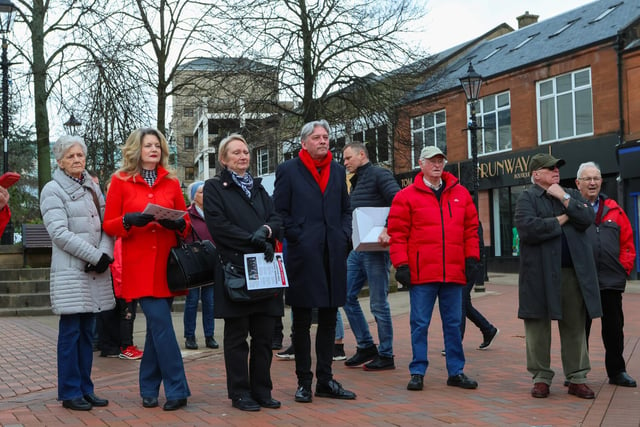 The rally was a chance for people to show their opposition to the council's review.