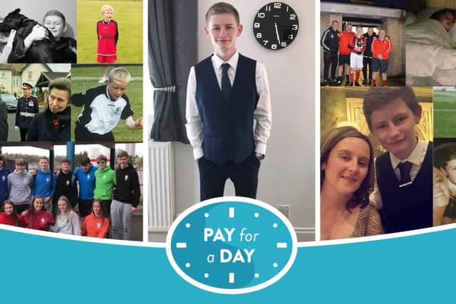 Harry Sherrington sadly died at the age of 18 back in in 2018, but his family and friends have continued to raise money for Strahcarron Hospice in his memory