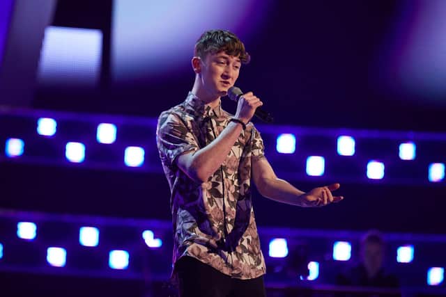 Cameron said his vocals strengthened as a result of being on The Voice which listeners will be able to hear on his new track. Picture: Rachel Joseph/ITV Studios