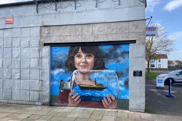 Donna Forrester has now completed the second mural in Charlotte Dundas Court (Picture: Submitted)