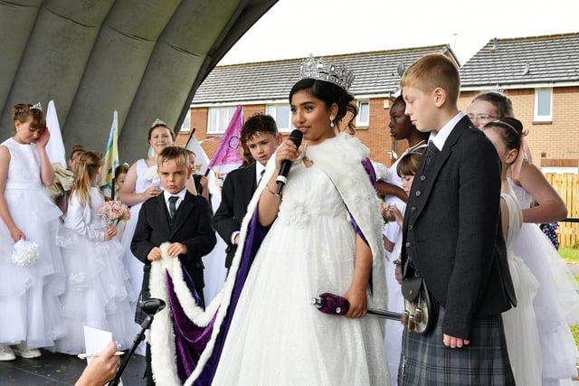A speech from the new gala queen.