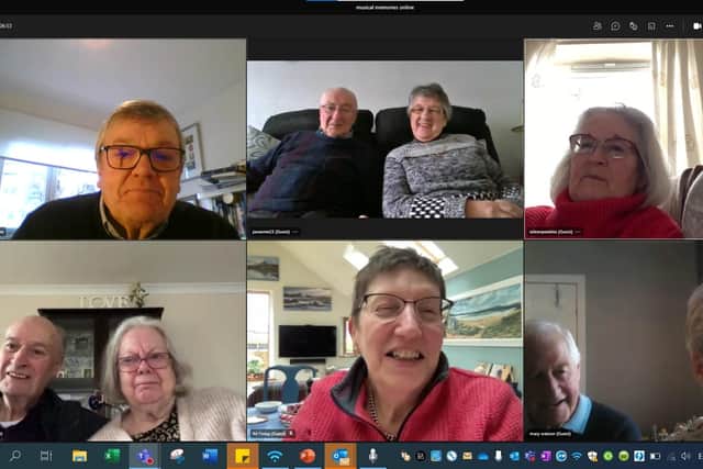 Alzheimer Scotland's Falkirk singing group has adapted with the times and COVID-19 restrictions to offer online sessions