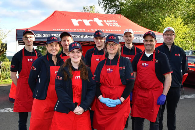 Rapid Relief Team UK provided the barbecue refreshments for those who had completed the walk.