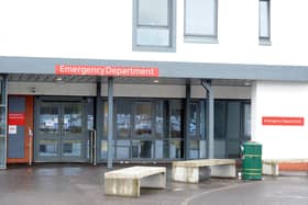 NHS Forth Valley say the Larbert A&E is very busy just now. Pic: Michael Gillen
