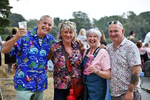 Soaking up the festival atmosphere.