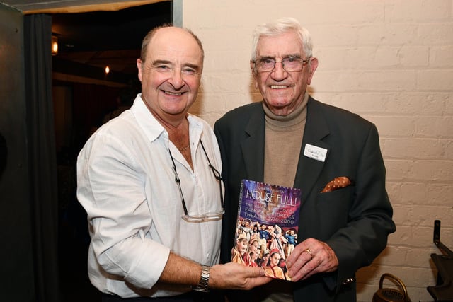 Author of House Full Craig Murray with David Cunningham, the man who set up Falkirk Children's Theatre
