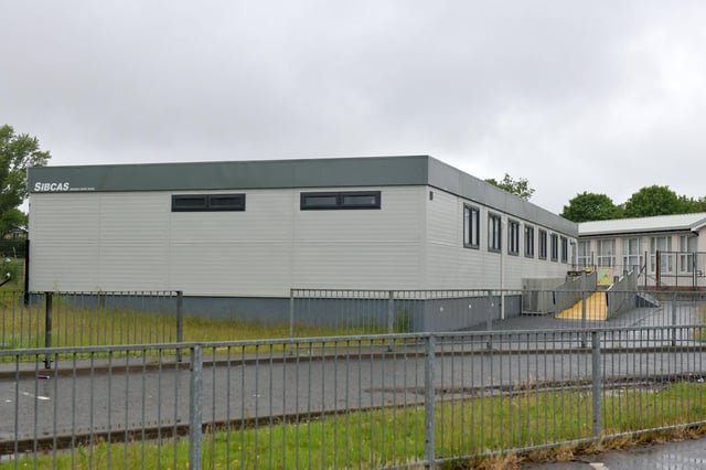 The vandalism happened at the nursery school garden at Stenhousemuir Primary School