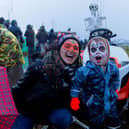 Families got into the spirit of the event by dressing up.