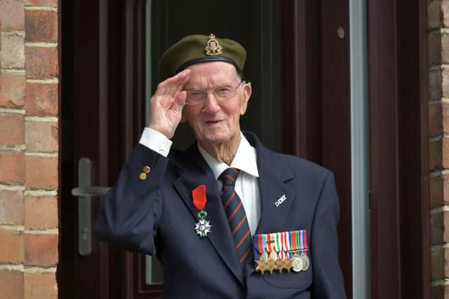 Walter Sharp (16) pictured on VE Day 75th anniversary in May this year