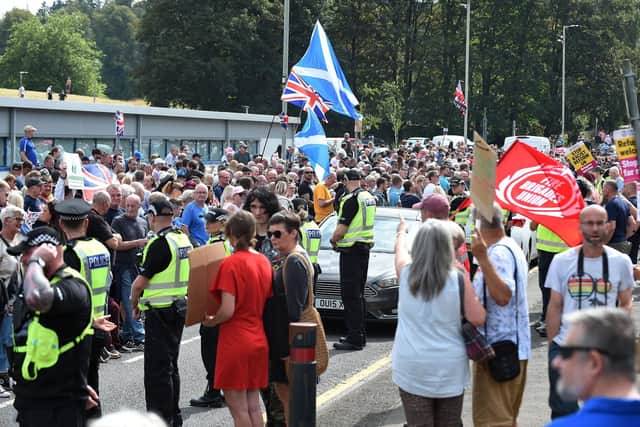 Protest In Falkirk Protesters announce march through Falkirk town centre to asylum seeker ...