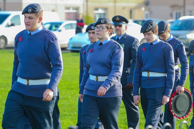 Air Cadets on parade at Bainsford