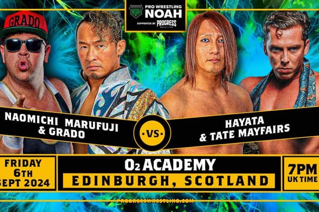 GRADO & Naomichi Marufuji team up too take on HAYATA & Tate Mayfairs