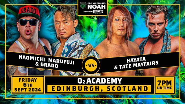 GRADO & Naomichi Marufuji team up too take on HAYATA & Tate Mayfairs