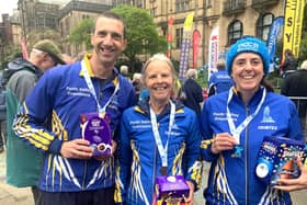 Forth Valley Orienteers’ delighted sprint medallists from the recent Jan Kjellstorm Festival (Photo: Submitted)