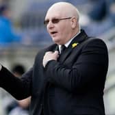 Then Livingston manager John McGlynn at the Falkirk Stadium in March 2014 for a Scottish Championship match against his new club (Photo: Andrew West/SNS Group)