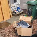 Some of the flood damage in Kirkliston.