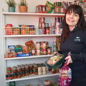 Love Falkirk pantry delivering food parcels. Lyn Walker, volunteer.  (Pic: Michael Gillen)
