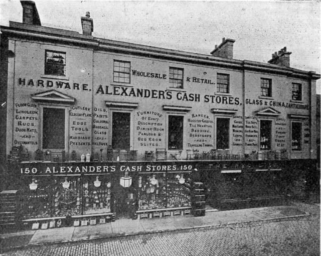 Alexanders Stores and the Red Lion.