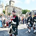 The Royal Regiment of Scotland headed off along the High Street, ahead of the parade to mark the 50th anniversary of the formation of the Deacons Court.