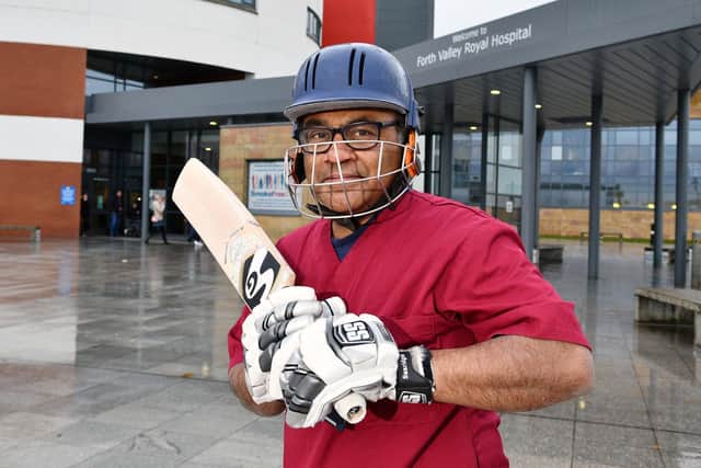 Forth Valley Royal Hospital consultant surgeon Peter Moses is off to the Over-60s World Cup in India later this month (Photo: Michael Gillen)