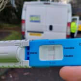The driver also tested positive for drugs after he was stopped in Bo'ness and found to be driving without a licence or insurance
(Picture: Submitted)