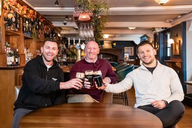 Rugby legends Ryan Wilson, Gareth Thomas and Danny Care settle in for the Six Nations
