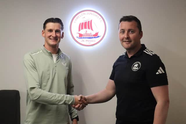 Defender Greg Macpherson has been a long-time target for Camelon Juniors and he was first up to sign last week (Pics by Camelon Juniors)