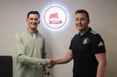Defender Greg Macpherson has been a long-time target for Camelon Juniors and he was first up to sign last week (Pics by Camelon Juniors)