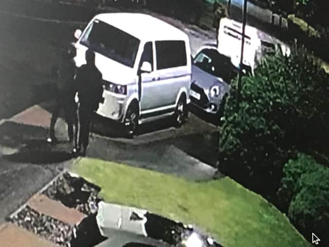 CCTV footage not only captured images of the two would-be thieves, the cameras themselves actually deterred them from committing crime