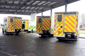 Many patients attending Forth Valley Royal Hospital's A&E unit still experiencing long waits