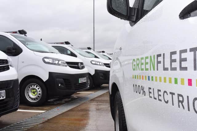 The council's ever growing green fleet of environmentally friendly vehicles was one of the major factors in it cutting down on carbon emissions (Picture: Submitted)