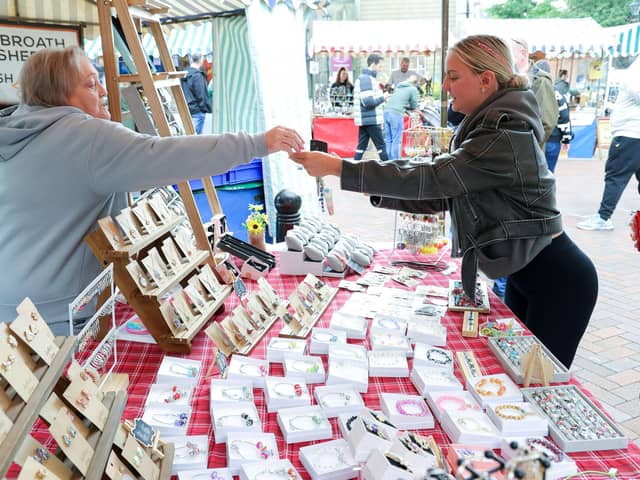 Falkirk Producers Market is back on the High Street this weekend.  (Pic: Mark Ferguson)
