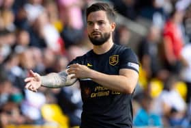 Keaghan Jacobs in action for Livingston (Picture by SNS)