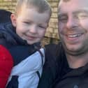 James Forbes, 36, with his three-year-old son, also James. Pic: Contributed