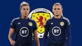 Falkirk duo Nicola Docherty and Sam Kerr have been called into the latest Scotland squad (Player images: SNS Group)