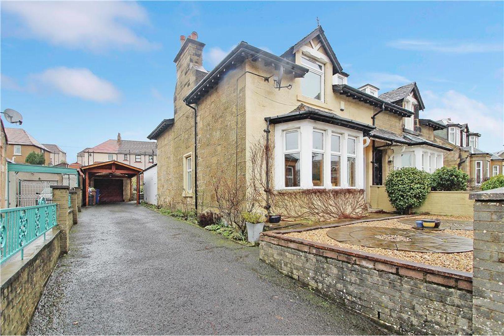 Falkirk property Impressive semidetached villa boasting many period