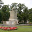 Grangemouth War Memorial in the town's Zetland Park.