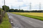 The fatal crash that left three dead was on the Moss Road, near Dunmore on Friday evening. Pic: Mark Ferguson