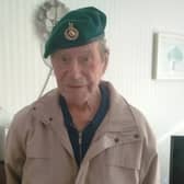 Richard Donaldson, 89, from Bo'ness with a replacement Green Beret sourced by a Strathcarron nurse