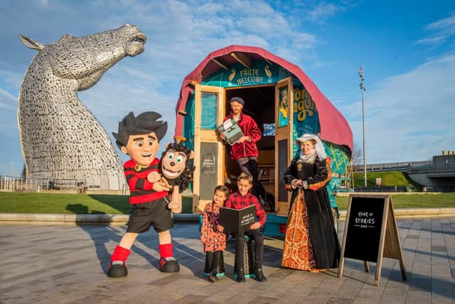 Launching Scotland's year of Stories 2022 at The Kelpies