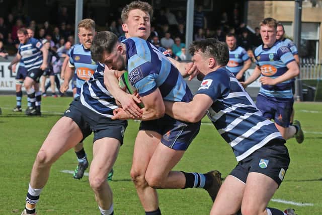 Falkirk agonisingly lost out on the title in their final Tennent’s National League Division 2 match of the campaign against Glasgow Accies (Pictures by Gordon Honeyman)