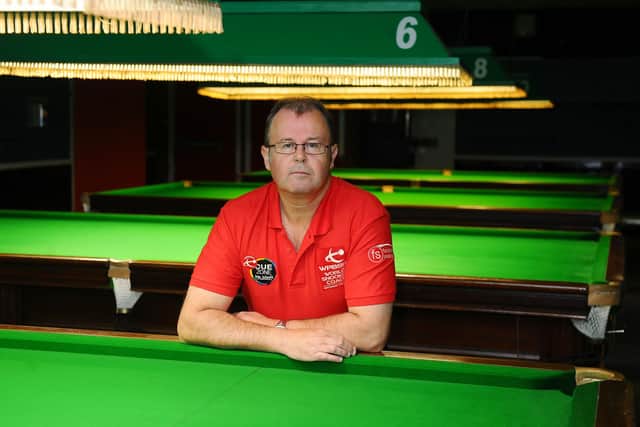 Alan McCabe, owner of The Creamery Sports Bar in Bainsford, is lobbying the Scottish Government over the extended closure of snooker and pool halls. Picture: Michael Gillen.