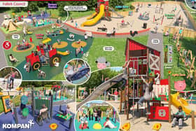 Work will soon start on this new play area at Muiravonside Country Park.  The design by Kompany was voted for as the favourite by members of the public.