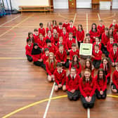 St Francis Xavier's Primary School helped launch the 2024 SCIAF Wee Box, Big Change campaign. Pic: Contributed